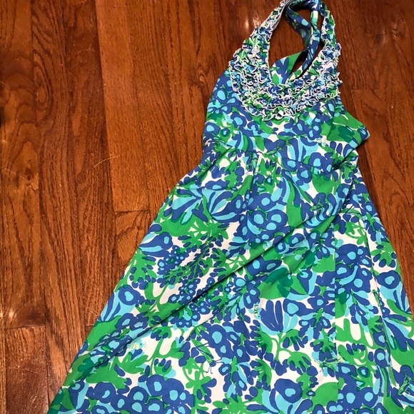 Lilly Pulitzer ruffle halter dress - Picture 2 of 3